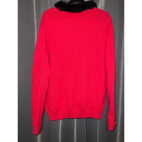 Ugly Christmas Sweater Xmas Size Large Cardigan - Picture 3 of 3